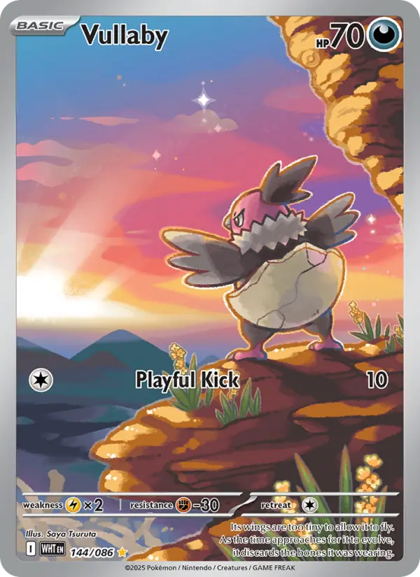 Vullaby Illustration rare Pokemon card #144 from White Flare