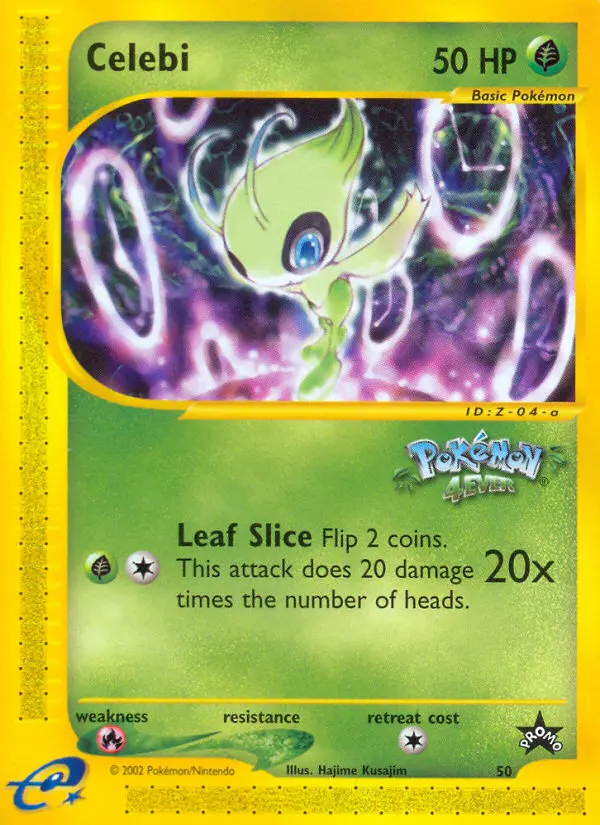 Celebi Common Pokemon card #50 from Wizards Black Star Promos