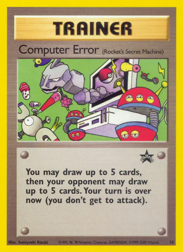 Computer Error Common Pokemon card #16 from Wizards Black Star Promos