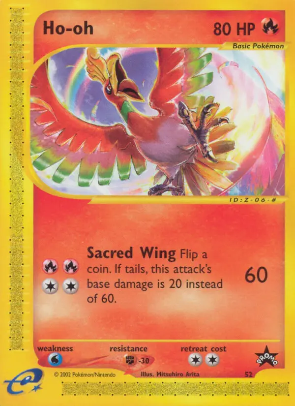 Ho-oh Common Pokemon card #52 from Wizards Black Star Promos