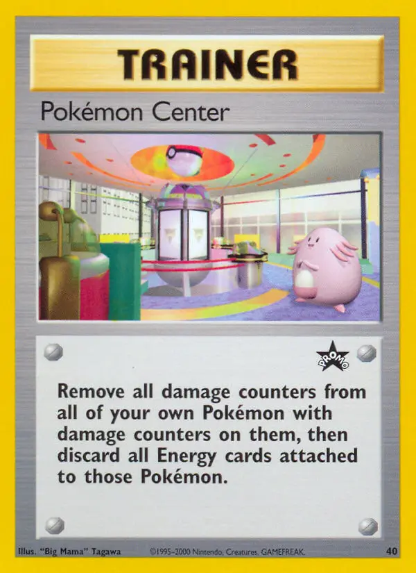 Pokémon Center Common Pokemon card #40 from Wizards Black Star Promos
