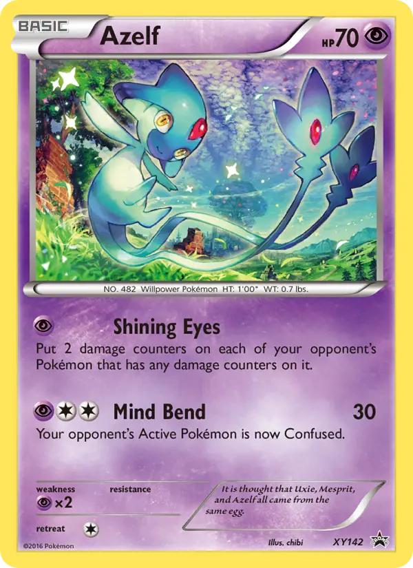Azelf None Pokemon card #XY142 from XY Black Star Promos