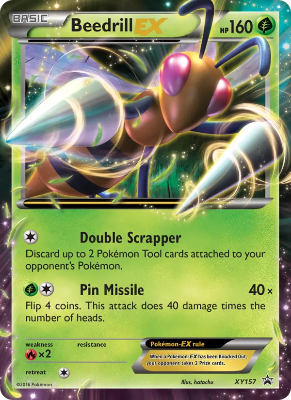 Beedrill EX None Pokemon card #XY157 from XY Black Star Promos