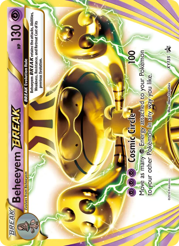 Beheeyem BREAK Common Pokemon card #XY135 from XY Black Star Promos