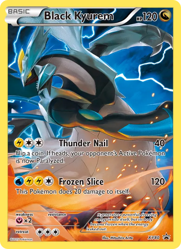 Black Kyurem None Pokemon card #XY80 from XY Black Star Promos