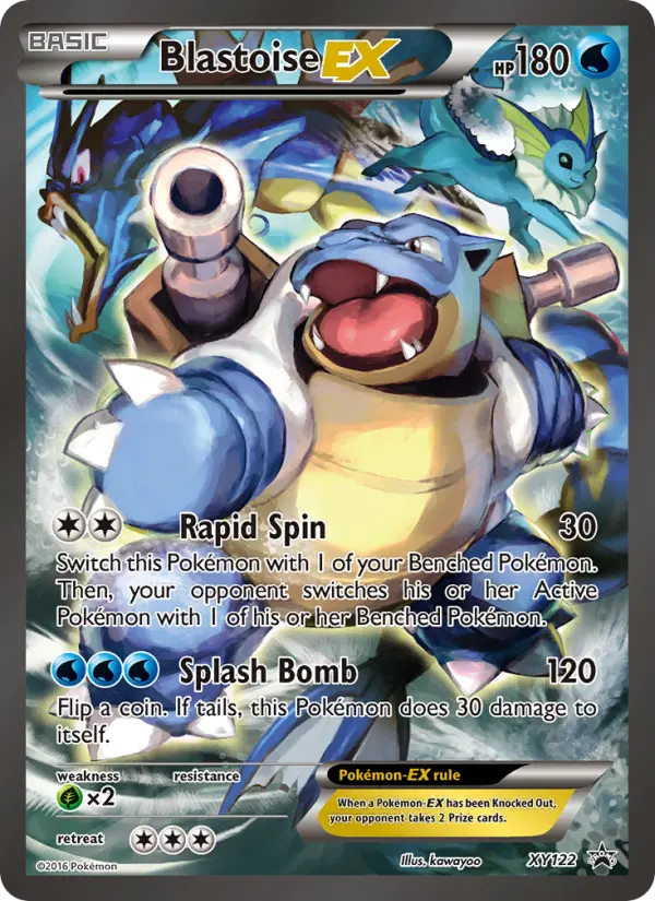 Blastoise EX None Pokemon card #XY122 from XY Black Star Promos