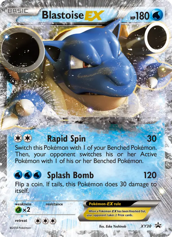 Blastoise EX None Pokemon card #XY30 from XY Black Star Promos