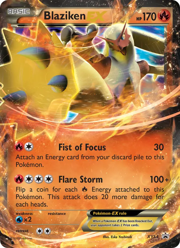 Blaziken EX None Pokemon card #XY54 from XY Black Star Promos