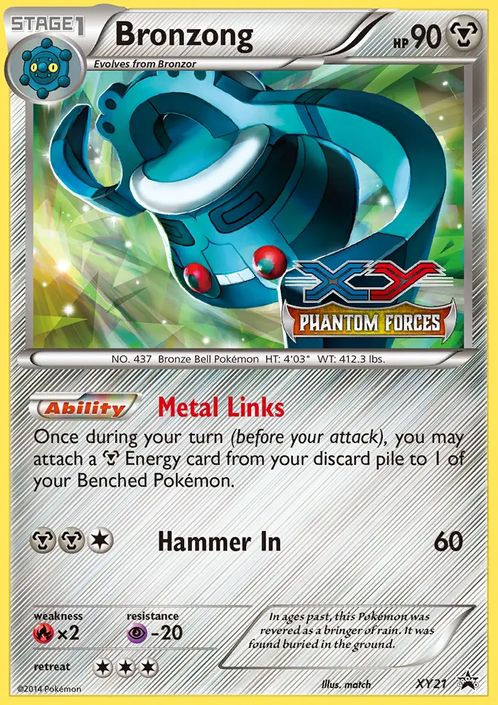 Bronzong None Pokemon card #XY21 from XY Black Star Promos