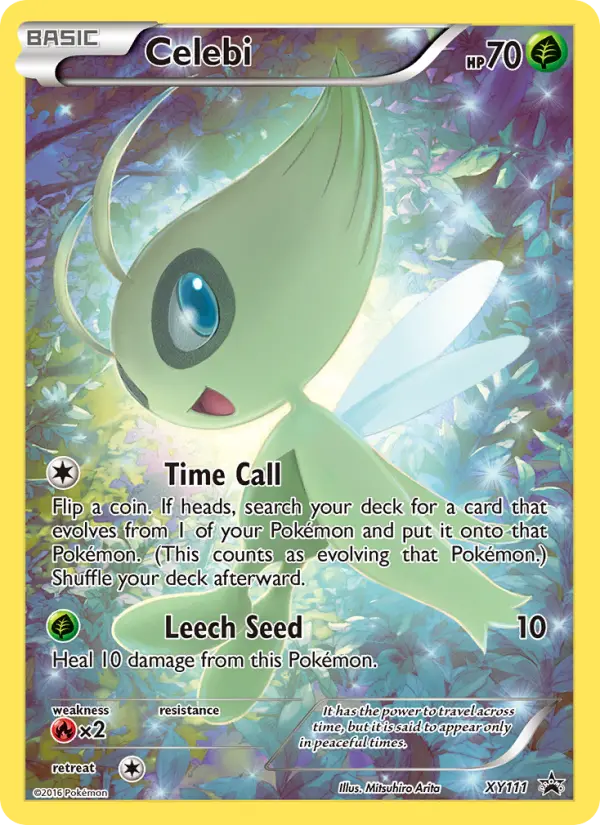 Celebi None Pokemon card #XY111 from XY Black Star Promos