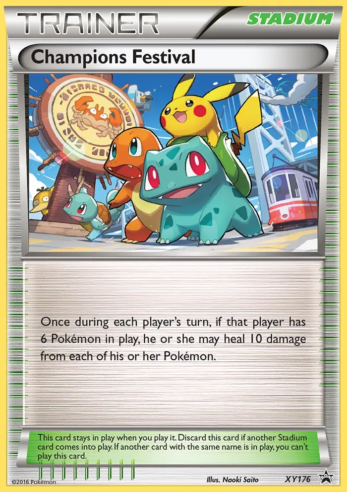 Champions Festival Common Pokemon card #XY176 from XY Black Star Promos