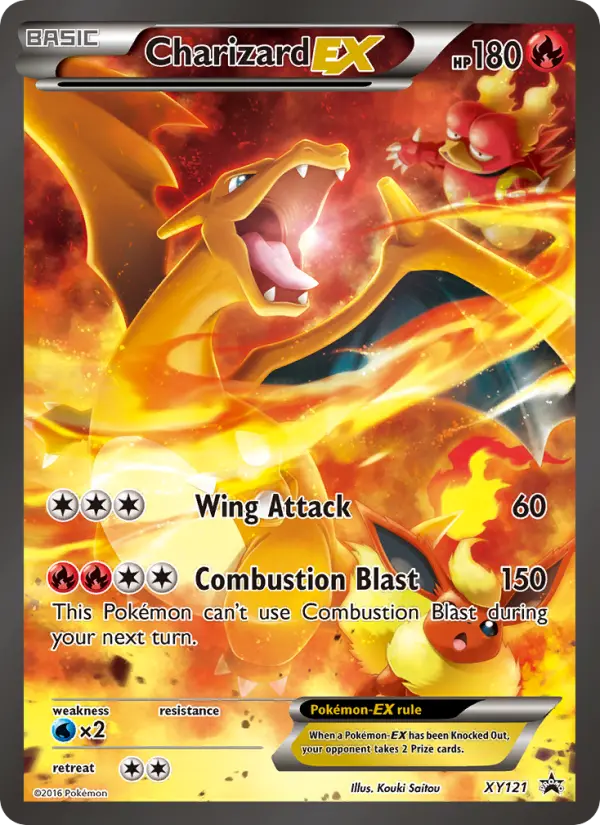 Charizard EX None Pokemon card #XY121 from XY Black Star Promos