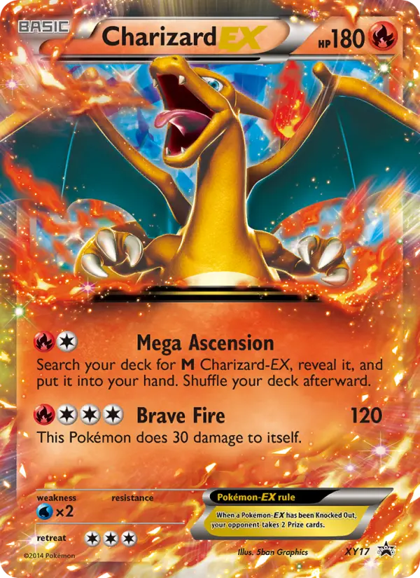 Charizard EX None Pokemon card #XY17 from XY Black Star Promos