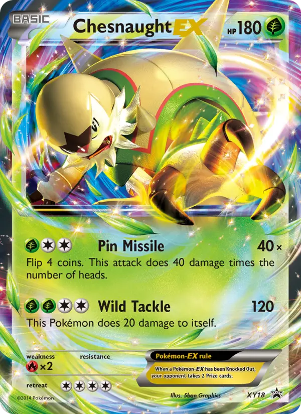 Chesnaught EX None Pokemon card #XY18 from XY Black Star Promos