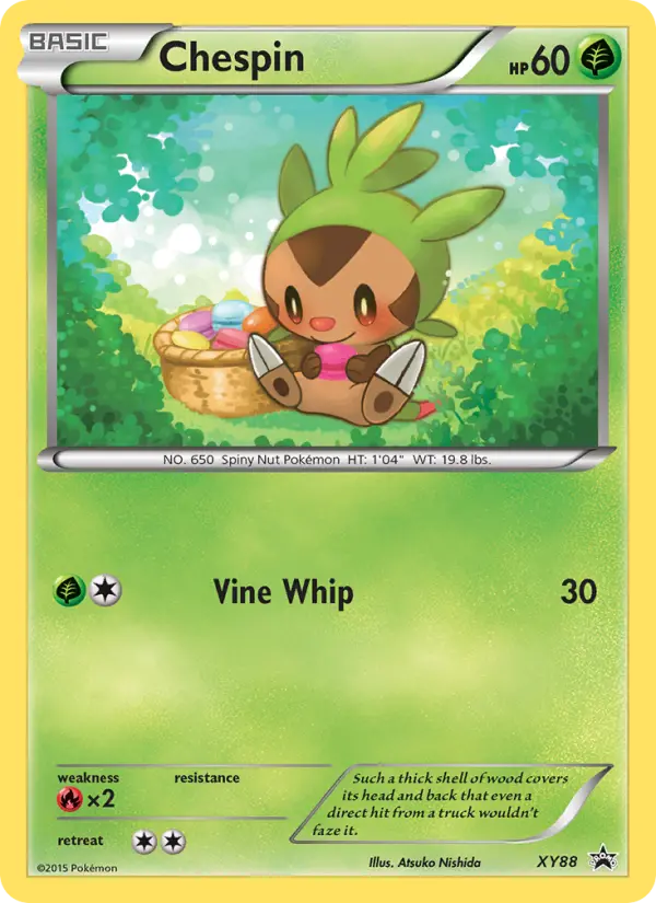 Chespin None Pokemon card #XY88 from XY Black Star Promos