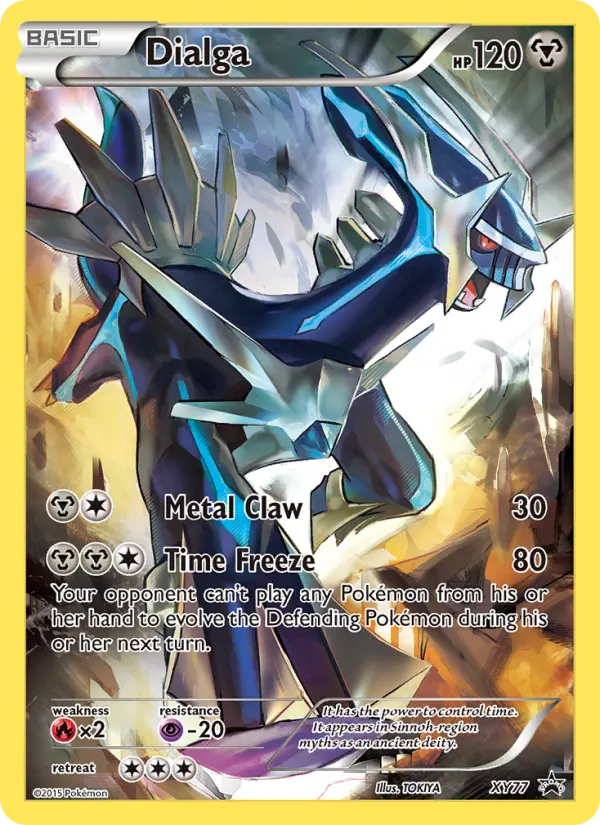Dialga None Pokemon card #XY77 from XY Black Star Promos