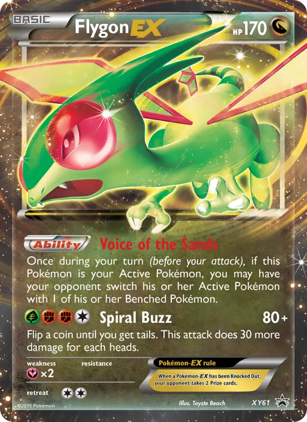 Flygon EX None Pokemon card #XY61 from XY Black Star Promos