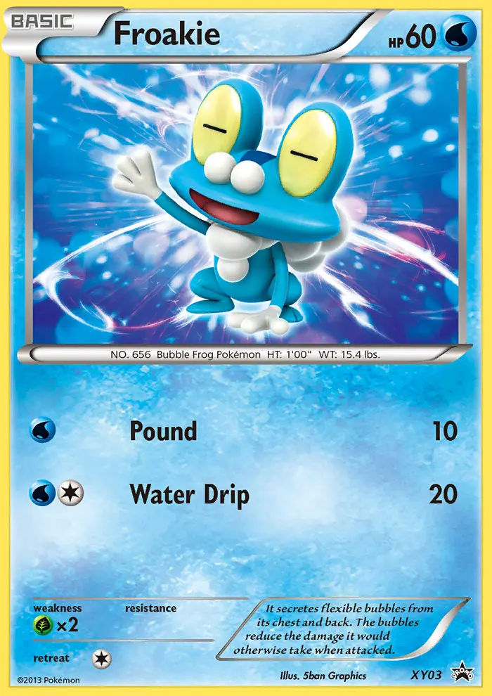 Froakie None Pokemon card #XY03 from XY Black Star Promos