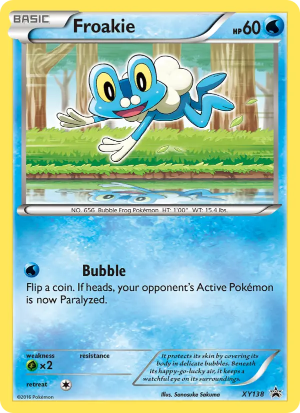 Froakie None Pokemon card #XY138 from XY Black Star Promos