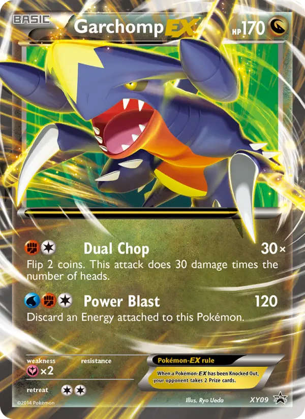 Garchomp EX None Pokemon card #XY09 from XY Black Star Promos