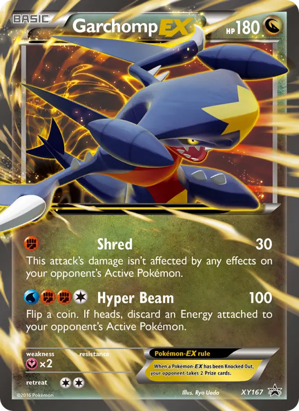Garchomp-EX Common Pokemon card #XY167 from XY Black Star Promos