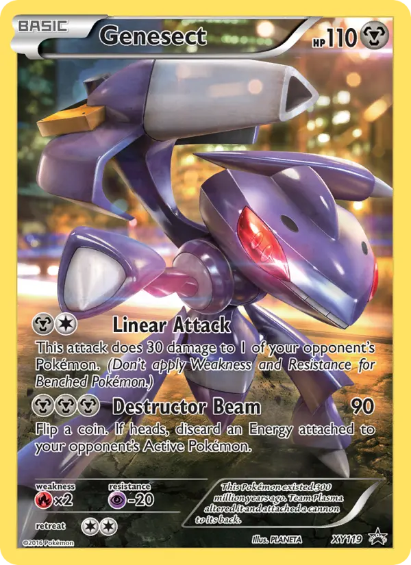 Genesect Common Pokemon card #XY119 from XY Black Star Promos