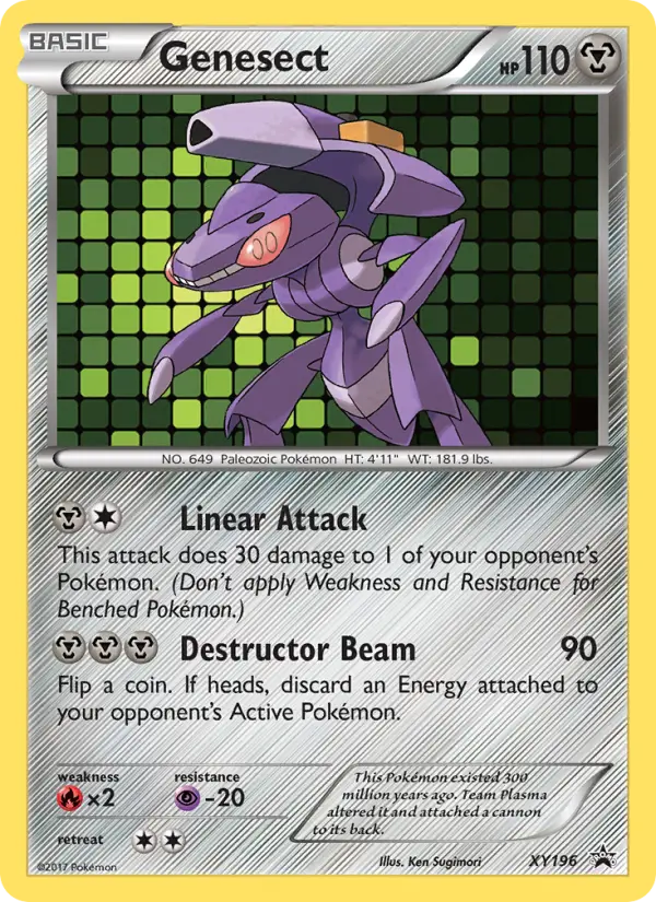 Genesect Common Pokemon card #XY196 from XY Black Star Promos