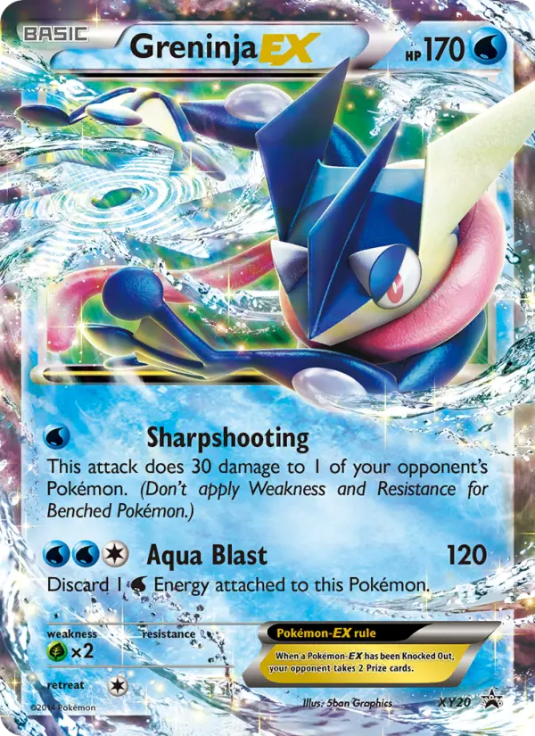 Greninja EX None Pokemon card #XY20 from XY Black Star Promos