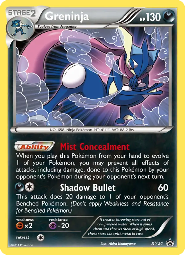 Greninja None Pokemon card #XY24 from XY Black Star Promos