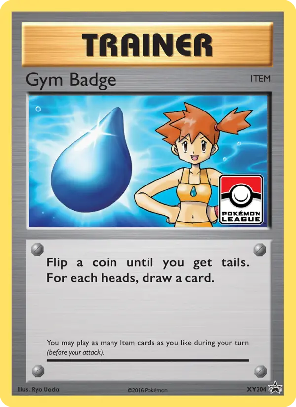 Gym Badge Common Pokemon card #XY204 from XY Black Star Promos