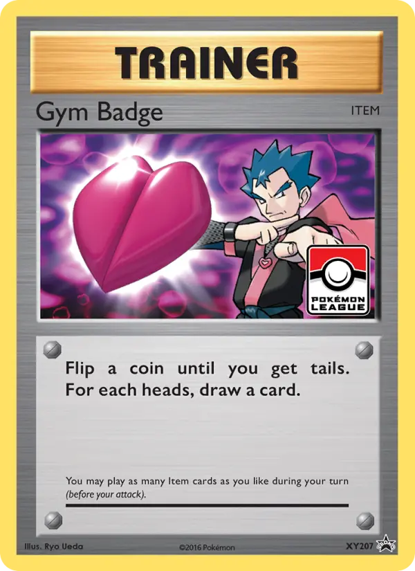 Gym Badge Common Pokemon card #XY207 from XY Black Star Promos