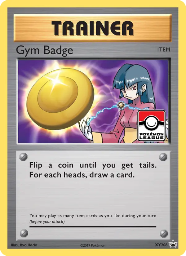 Gym Badge Common Pokemon card #XY208 from XY Black Star Promos