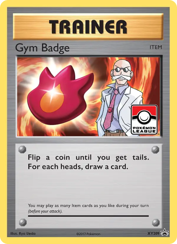 Gym Badge Common Pokemon card #XY209 from XY Black Star Promos