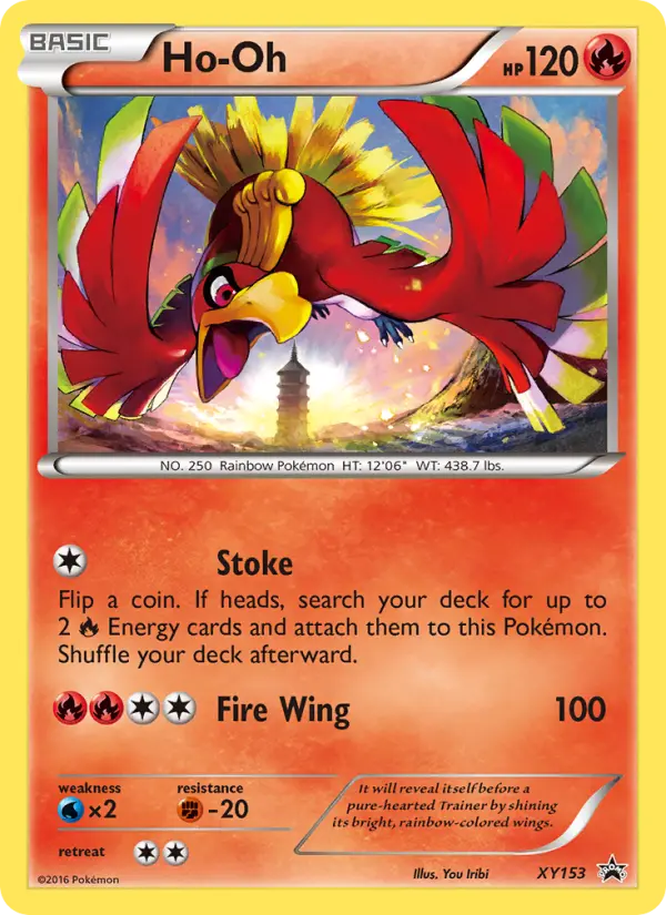 Ho Oh None Pokemon card #XY153 from XY Black Star Promos