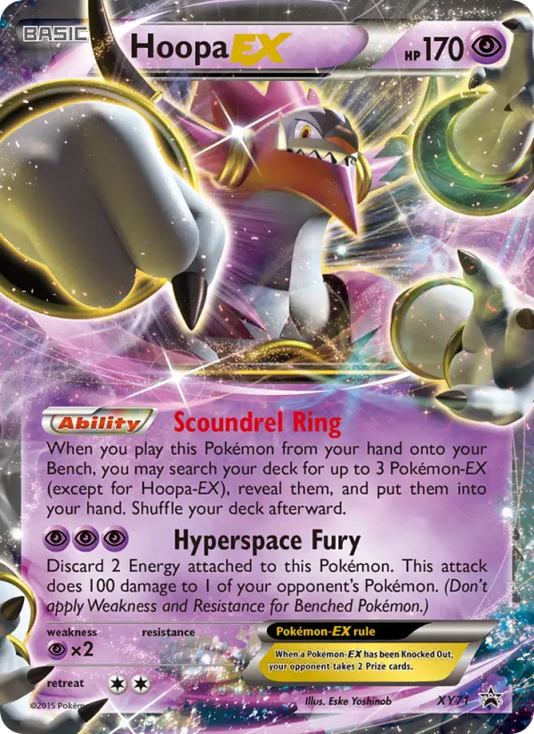 Hoopa EX None Pokemon card #XY71 from XY Black Star Promos