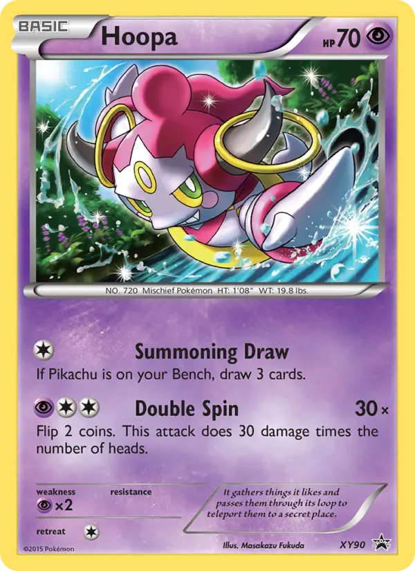 Hoopa None Pokemon card #XY90 from XY Black Star Promos