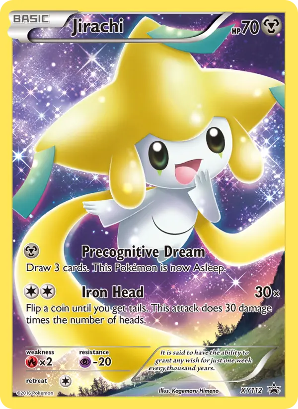 Jirachi None Pokemon card #XY112 from XY Black Star Promos