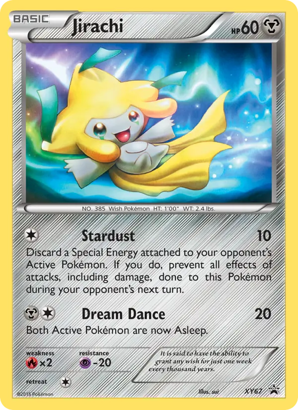 Jirachi None Pokemon card #XY67 from XY Black Star Promos