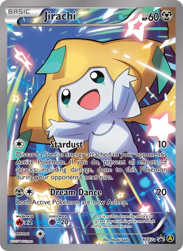 Jirachi Common Pokemon card #XY67a from XY Black Star Promos
