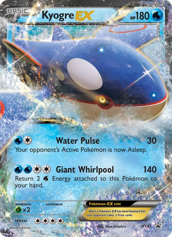 Kyogre EX None Pokemon card #XY41 from XY Black Star Promos