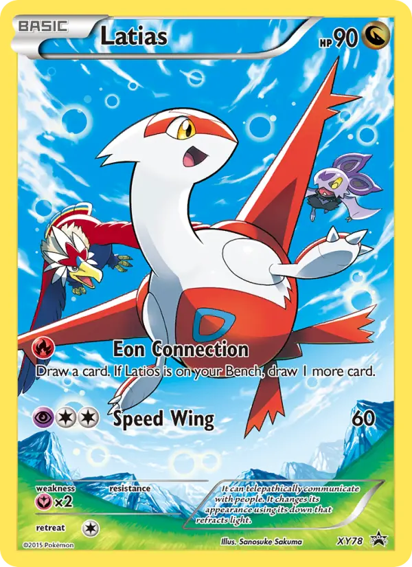 Latias None Pokemon card #XY78 from XY Black Star Promos