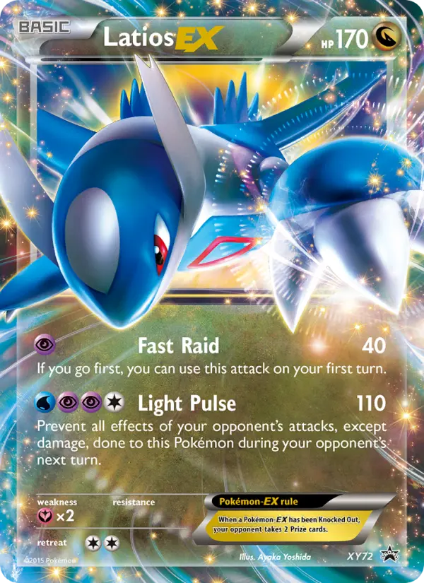 Latios EX None Pokemon card #XY72 from XY Black Star Promos