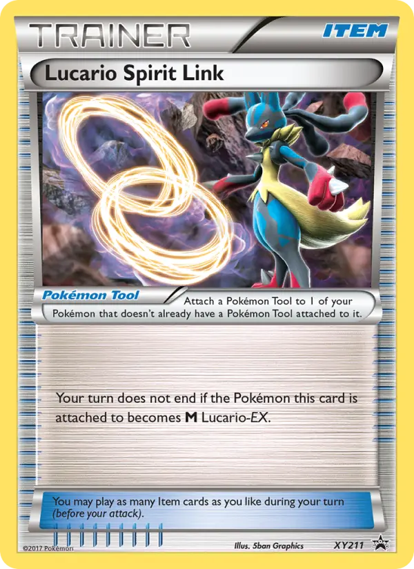 Lucario Spirit Link Common Pokemon card #XY211 from XY Black Star Promos