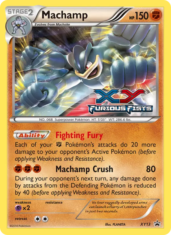 Machamp None Pokemon card #XY13 from XY Black Star Promos