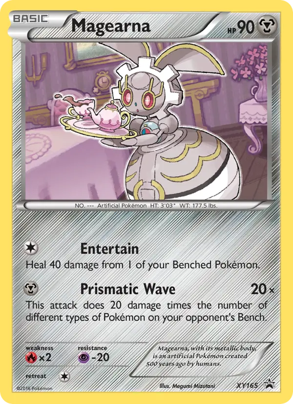 Magearna Common Pokemon card #XY165 from XY Black Star Promos