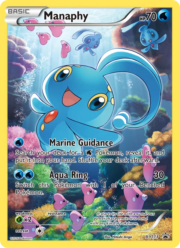 Manaphy None Pokemon card #XY113 from XY Black Star Promos