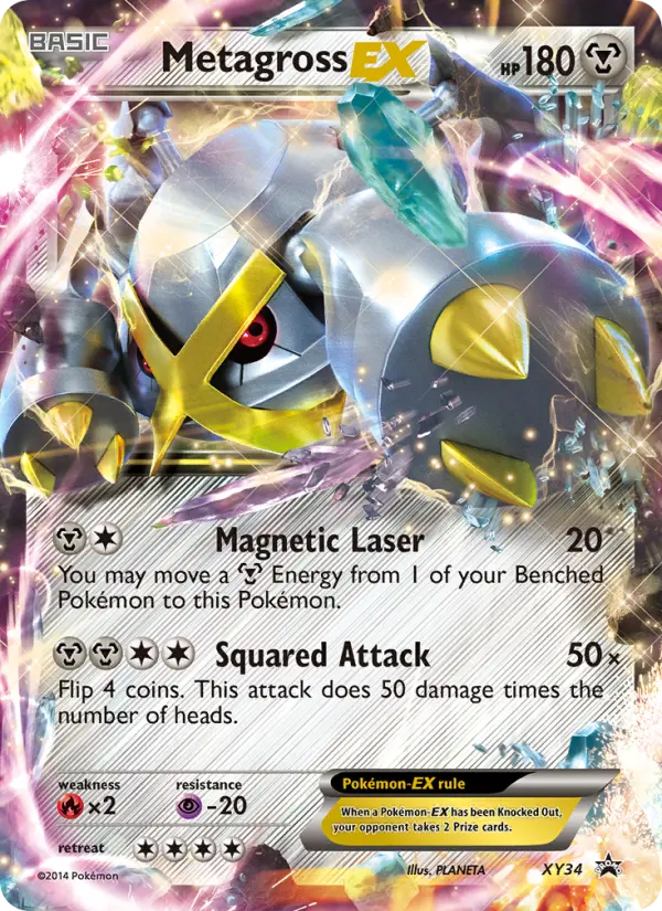 Metagross EX None Pokemon card #XY34 from XY Black Star Promos