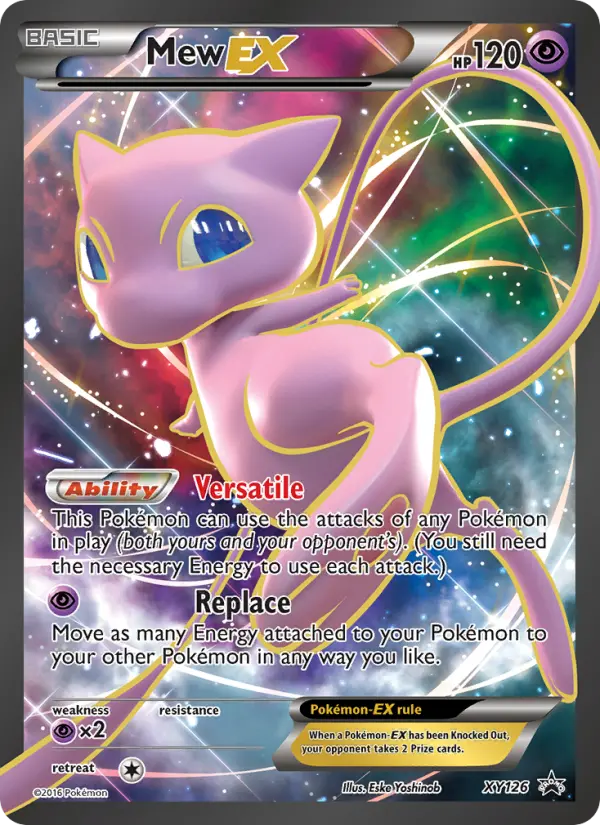 Mew EX None Pokemon card #XY126 from XY Black Star Promos
