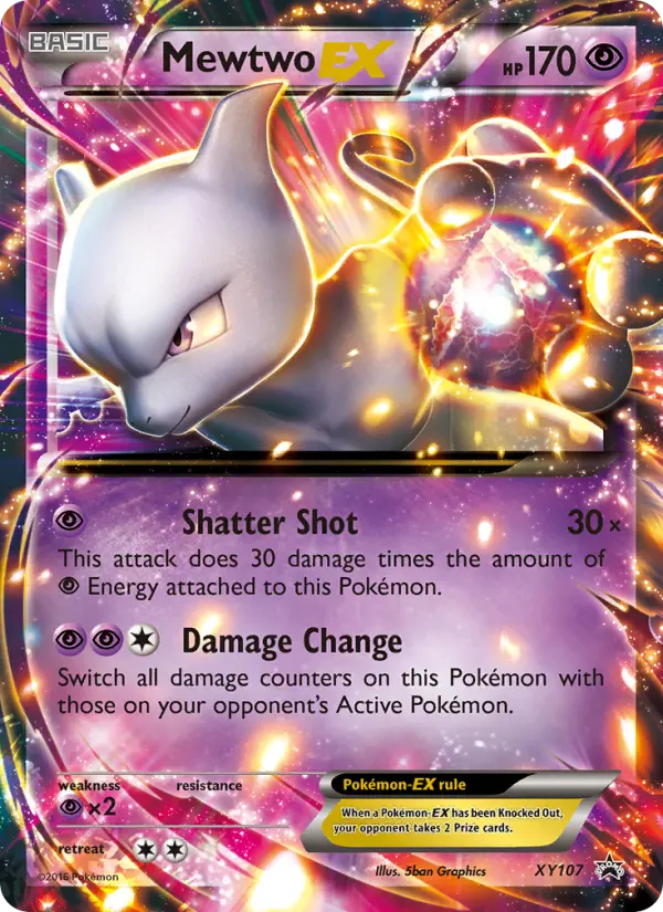 Mewtwo EX None Pokemon card #XY107 from XY Black Star Promos
