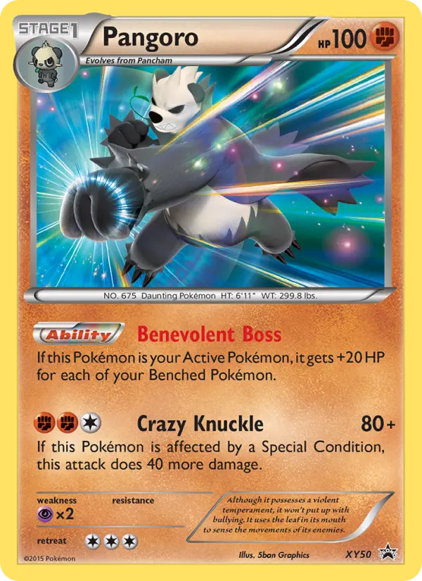 Pangoro None Pokemon card #XY50 from XY Black Star Promos